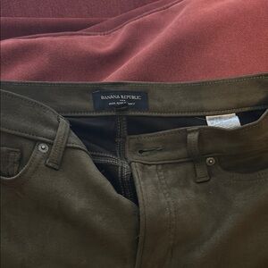 Banana Republic Dark Olive Trousers